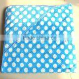 2015 China Supplier Plain Color Dot Microfiber Baby Hooded Towel thumbnail-1