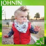 New Design Fashion 100% Organic Muslin Baby Bandana Drool Bibs thumbnail-6