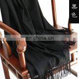 2017 High Quality Plain Color Pure Cashmere Scarf Wholesale thumbnail-3