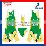 OEM Wholesales Custom Netball Jersey Embroidered Netball Shirt thumbnail-1