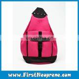 Pink With Black Fashion Ladies Neoprene Backpack thumbnail-1
