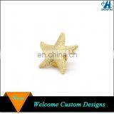 Ocean Beach Jewelry Nautical Gold Starfish Lapel Pin