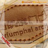 Custom Private Fashion Design Stitching Leather Patch Label For Garment thumbnail-5