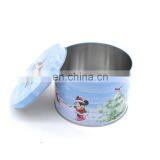 Cute Round Christmas Gift Tin Boxes,metal Tin Box for Candy/chocolate/cookies thumbnail-5