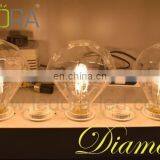 Diamond 4W 400lm E27 230V 2700K Led Filament Bulb Golden, Dimmable Led Filament Light thumbnail-4