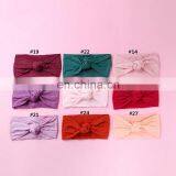Baby Knot Soft Nylon Headband Girl Hairband Solid Color Kids Tulband Hair Accessories 27colors thumbnail-2