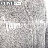 Weft Knitting Cationic Sherpa Bathrobe Adult Pyjamas With Embroidery thumbnail-3