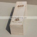 Silk Printing Logo Single Bottle Wooden Wine Box thumbnail-3