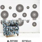 Gray Circle Flower PVC Material Removable Home Decoration Wall Stickers Made In China thumbnail-1