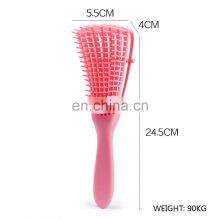 America African Tangle Knot, Dry Wet Curly Scalp Massage Comb Women Detangler Hairbrush for for Salon Hairdressing Styling Tool/ thumbnail-2