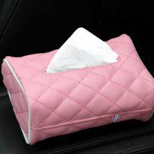 Wholesale Creative Car Sun Visor Tissue Box Napkin Storage Holder for Car Seat Back Mounted Hanging Paper Towel Cover thumbnail-4