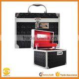 OEM Black Aluminum Makeup Artist Vanity Case,Aluminum Cosmetic Storage Box,makeup Travel Carrying Case thumbnail-1