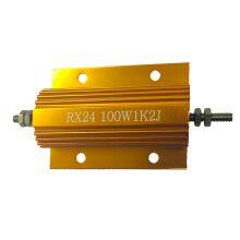 High Power Resistor Gold Aluminum Shell Resistor 0.1R To 100K 5W 10W 25W 50W 100W 500W Trapezoid RX24 Resistor thumbnail-3