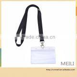 ID Badge Card Holder with Long Neck Strap Band Lanyard for Business, Exhibition and Office