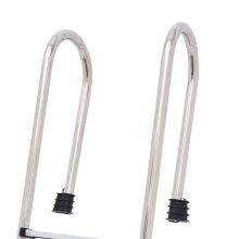 High Quality SS Steel Frame 4-Step Ladder for Above Ground Swimming Pool With Non-Slip Plastic Steps thumbnail-3