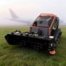 Compact Industrial Grade Gasoline Powered Remote Control Lawn Mower With 1000mm Cutting Width and Crawler Walking thumbnail-1