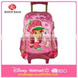2016 Best Brand Kids Trolley Bags Trolley School Bag Kids School Bag with Wheels for Girls