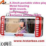 Factory Price 4.3'' Portable Video Speaker Player With fm Recording and Usb thumbnail-1