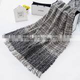 Best Selling Loop Yarns Woven Plaid Fashion Ladies Winter Shawl thumbnail-4