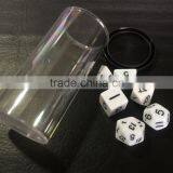Resin Polyhedral Dice With Number Emboossed thumbnail-2