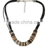 Multi Metal loops Strand/String Necklace