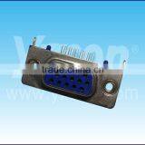 D-SUB Connector Three Row With Locating Pegs Blue Color HDR Connector thumbnail-2