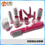 10 in 1 Multi-functional DIY Your Hair Styler Curling Iron Waver Blow Dryer Rotating Electric Comb Hot Air Hair Brush Curler Quality Choice