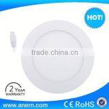 2016 New 12mm Thickness Thin 3W Round Led Panel Light Factory