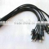 Cheap Customized Pantone Color Multiple USB Port Charging Cable, 10 in 1 Multiple Charging Cable for Smartphone thumbnail-1