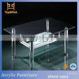 Factory Directly OEM Clear Acrylic Pedestal Table thumbnail-1