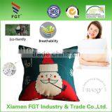 Merry Christmas Tree Snowman Santa Claus 18" x 18" thumbnail-1