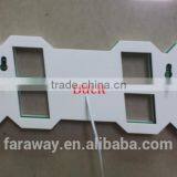 Remote 5" Large White Led Clock With Calendar,temperature and Alarm Function thumbnail-6