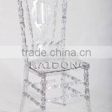 China Best Seller Transparent Clear Resin Royal Chair in Wedding thumbnail-1