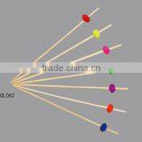 Good Quality Bamboo Colourful Beads Food Picks thumbnail-2
