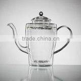 Double Wall Glass Teapot, Double Walled Glass Pot