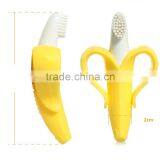 HOT Sell Factory Ecofriendly Softly Baby Banana Bendable Training Toothbrush Infant Babymatee thumbnail-3