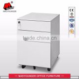 movable cabinet with three drawers small steel mobile pedestal file cabinet