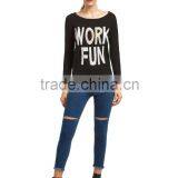 Fashion Big Letter Women Knit Sweater Wholesale China Supplier's Choice thumbnail-5