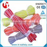 Customized color reflective binding tape for safety apparel ,shoes, clothes, bags, gloves