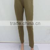 Lady's fashion fabric-jonit pants