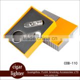 Guangzhou YuJia COHIBA 3 TORCH JET FLAME CIGAR LIGHTER With PUNCH and CIGAR CUTTER ONE SET