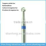 D023CE 3/32" Shank Standard Cross Cut Spherical Dental Tungsten Carbide Bur