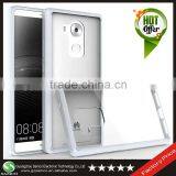 Samco Hot Selling Hard Back Clear Cell Phone Cover for Huawei Mate 8 With Flexible TPU Frame