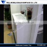 customized design cultured marble corner wash basin