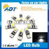 ADT Canbus Error Free T10 194 168 W5W 5050 LED 2 SMD White Side Wedge Light Bulb