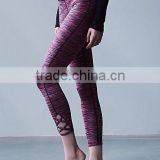 Perfect workmanship custom design yoga tights capri women sport leggings