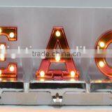 LED indoor Decorative light Peace signs & letters / ANTIQUE GREY LED WOODEN SENTENCE "PEACE"