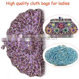 2016 Top quality bridal clutch/Beautiful bags handbag for ladies/Handmade bag crystal for party