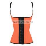 6 Colors 9 Steel Boned Women Latex Waist Training Corsets Wholesale Rubber Corsets thumbnail-3