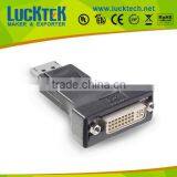 Hot Sell !! OEM Adapter DVI 24+5 TO DP Displayport M/F,nickel Plated.